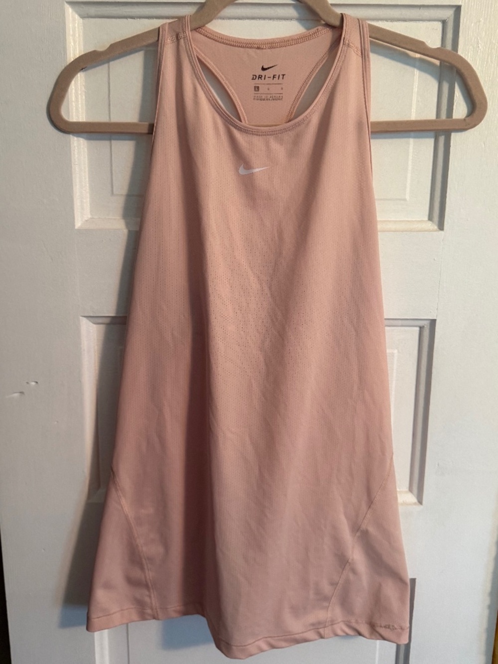 Pink Racerback Workout Tank Nike Dri-FIT Size L - Picture 2 of 5